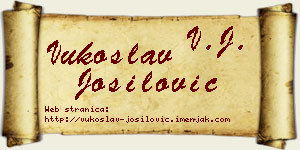 Vukoslav Jošilović vizit kartica